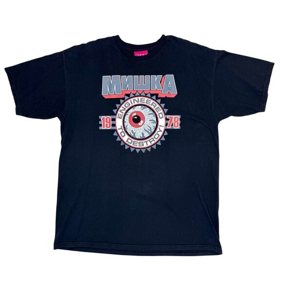 Vintage MNWKA Mishka Y2K Graphic T-Shirt Adult XL NYC Streetwear - Picture 1 of 7